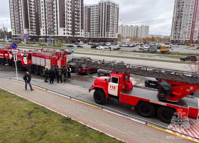 В Сургуте пожарные спасли двух девятилетних девочек из горящей квартиры