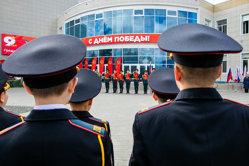В Сургутском районе прошли парад кадетов и концерт в честь Дня Победы