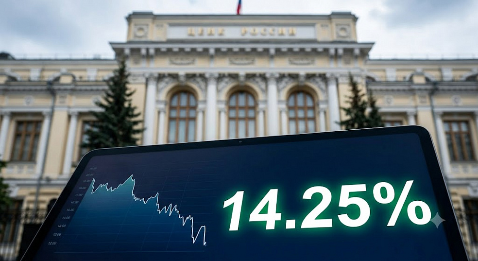 Банк России принял решение о снижении ключевой ставки до 14,25%
