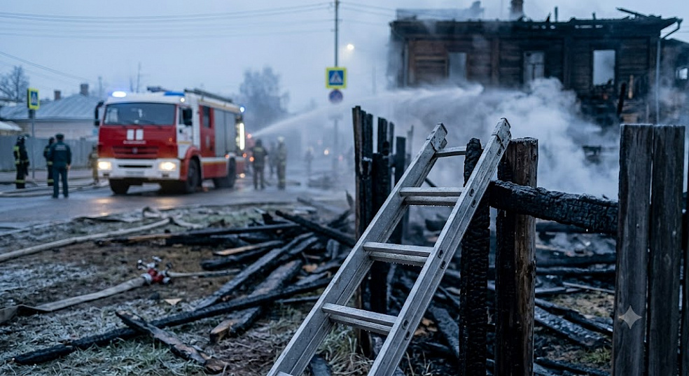 В Сургуте местный житель спас из горящего дома семью с двухлетним ребенком